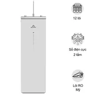 Máy Lọc Nước Hydrogen Ion Kiềm Hòa Phát RO HyperS HPA855 12 Lõi