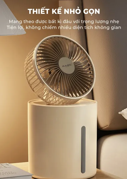Quạt Sạc Phun Sương Magic A-006