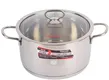 Nồi Inox Cao Cấp 3 Đáy Nắp Kiếng Happycook Delux Plus 24cm N24-DLGP