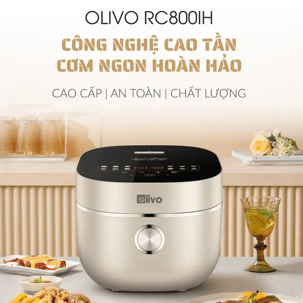Nồi Cơm Điện Cao Tần Olivo RC800IH 1.5 Lít