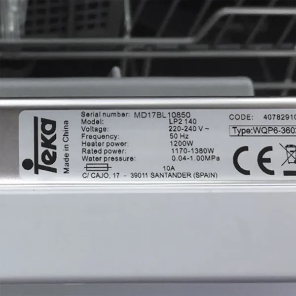Máy rửa chén Teka LP2 140 6 bộ