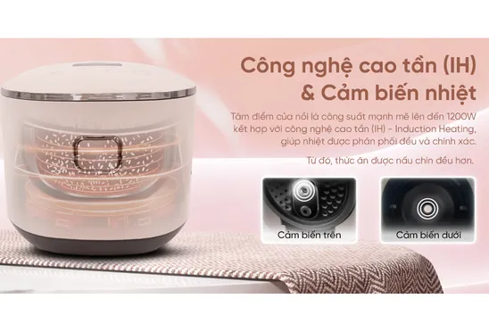 Nồi Cơm Điện Cao Tần Sharp KS-IH181V-RG 1.8 Lít 6