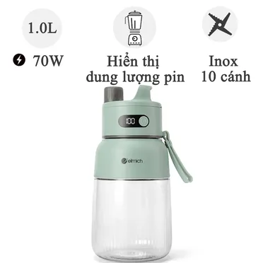 Máy Xay Sinh Tố Cầm Tay Elmich BLE9184