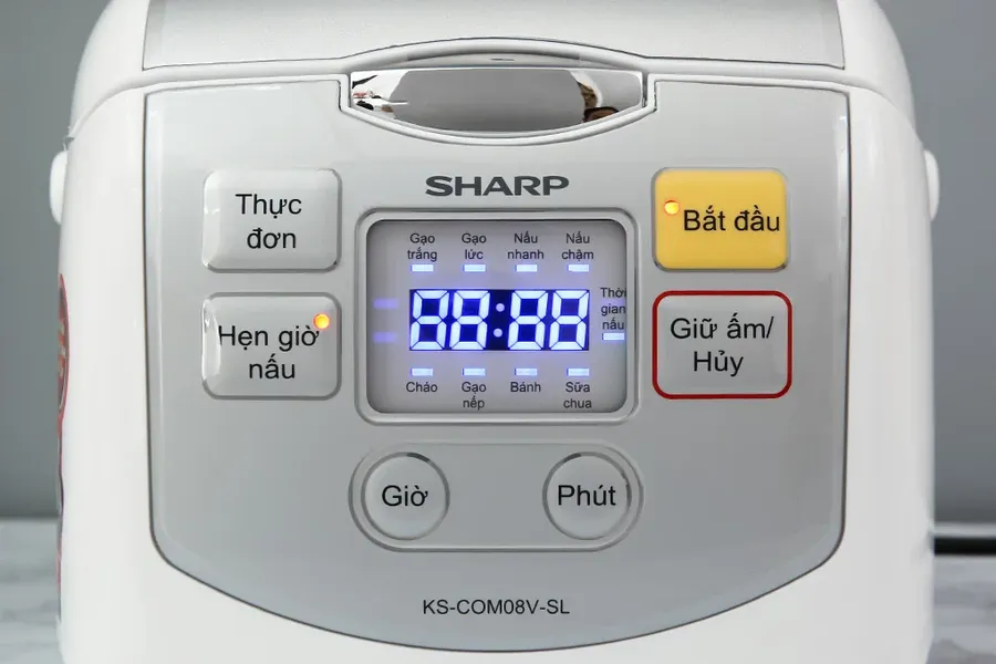 Nồi Cơm Điện Tử Sharp KS-COM08V-SL 0.72 Lít