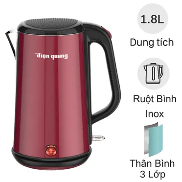 Ấm Đun Nước Siêu Tốc Điện Quang ĐQ EKT08 1818 R