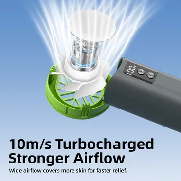 Quạt Cầm Tay Có Sò Lạnh GOOJODOQ GFS006 4.5W (GUN COLOR) 2
