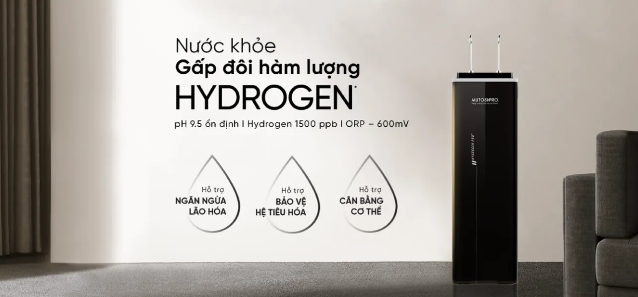 Máy Lọc Nước Mutosi Hydrogen Pro Plus Ion Kiềm MP-F081-HC4H5
