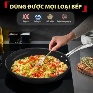 Chảo Xào Ceramic Cao Cấp Tefal EXCELLENCE+ CERAMIC G2151902 28cm 3