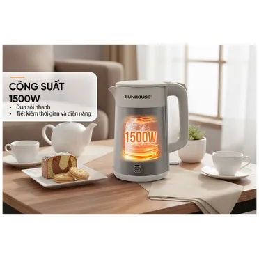 Ấm Siêu Tốc Inox 3 Lớp 1.8 Lít Sunhouse SHD1376 9