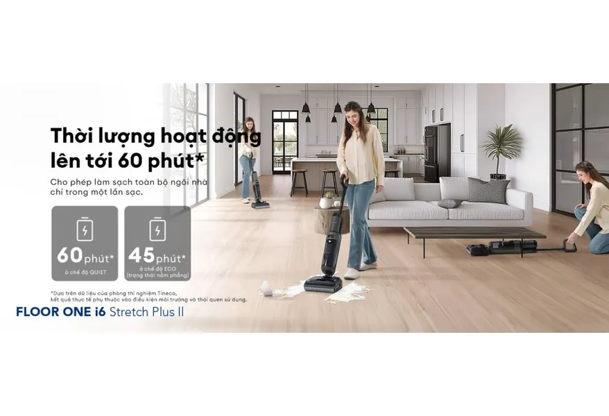 Máy Lau Sàn Hút Bụi Tineco Floor One i6 Stretch Plus II