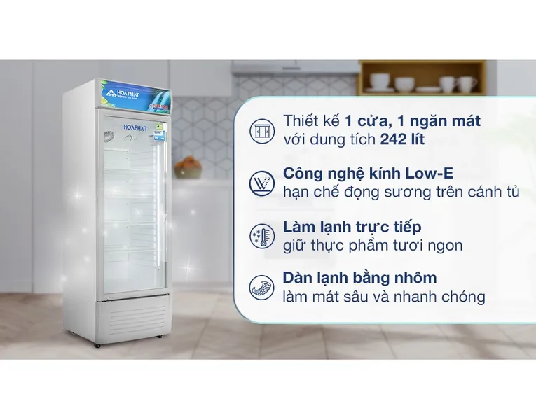 Tủ Mát Hòa Phát 242 Lít HSR S6242
