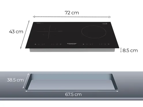 Bếp từ - hồng ngoại đôi Sunhouse SHB9105MT 3600W 4