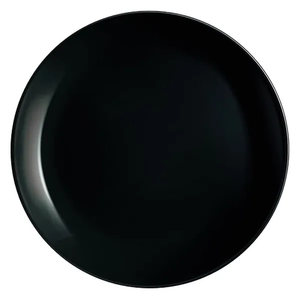 Đĩa Thủy Tinh Luminarc Diwali Đen 25cm