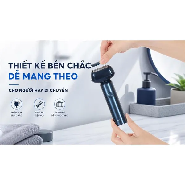 Máy Cạo Râu Điện Flyco F005VN Màu Xanh