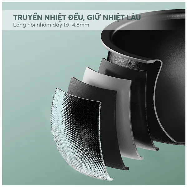 Nồi Cơm Điện Elmich RCE9257 1.2 Lít