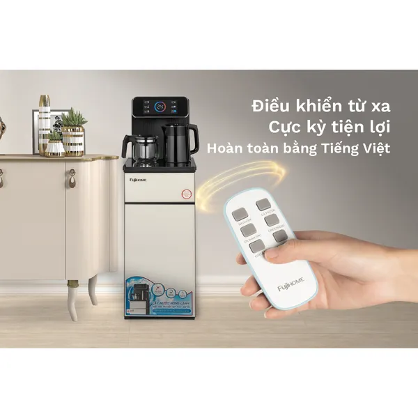 Cây Nước Nóng Lạnh Bình Âm Kết Hợp Bàn Pha Trà Cafe Fujihome TBD22
