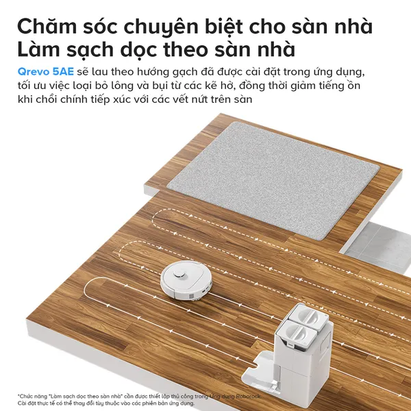 Robot Hút Bụi Lau Nhà Roborock Q Revo 5AE - Trắng