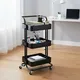Kệ Xếp 3 Tầng Kim Loại Có Bánh Xe ECOSF3 Đen