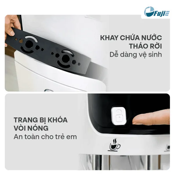 Máy Lọc Nước RO Tích Hợp Làm Nóng Lạnh Cao Cấp FujiE WPD5300C