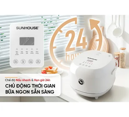 Nồi Cơm Điện Tử 1 Lít Sunhouse SHD8803 11