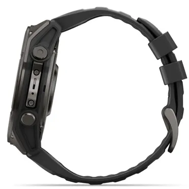 Đồng Hồ Thông Minh Garmin fenix 9 51mm Viền Titanium Carbon Dây Silicone 4