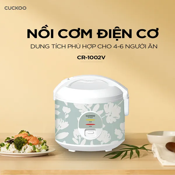 Nồi Cơm Điện Cuckoo CR-1002V/GRWHCRVNCKV 1.8 Lít