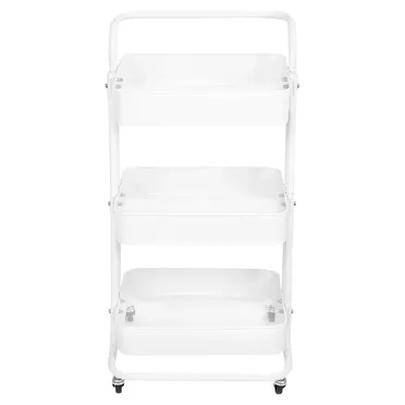 Kệ Xếp 3 Tầng Kim Loại Có Bánh Xe ECOSF3 Trắng 7