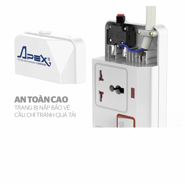 Ổ Cắm Điện Apex APE OC2-5RD