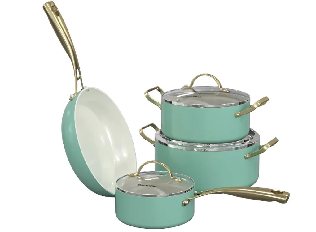 Bộ Nồi Chảo Ceramic Đ&aacute;y Liền Infinity IF8668