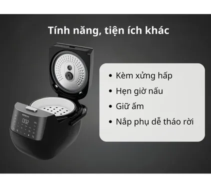 Nồi Cơm Điện Tử Hitachi RZ-S18VN-BK 1.8 Lít 9