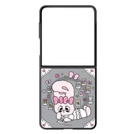 Ốp Lưng Gương Magnet Samsung Galaxy Z Flip8, Esther Bunny Hồng