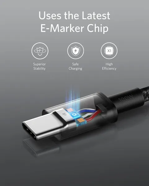 Cáp Sạc Anker Zolo C-C 1m Nylon Hồng (Pink) B2B_A8060