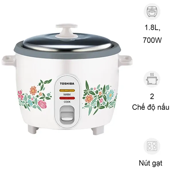Nồi Cơm Điện Toshiba RC-18MH1PV(F) 1.8 Lít