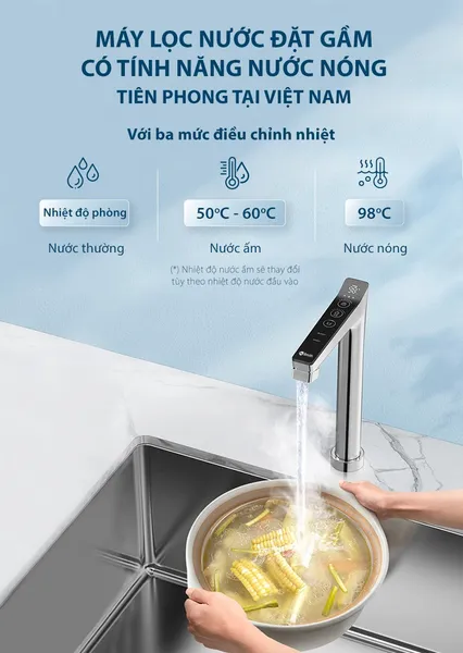 Máy Lọc Nước Đặt Gầm Công Suất Lớn A. O. Smith ROSS™ LUX-AOU800HOT