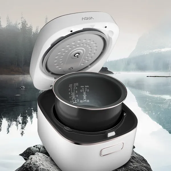 Nồi Cơm Điện Cao Tần Aqua AQS-RIH401R(W)-VN 1.5 Lít