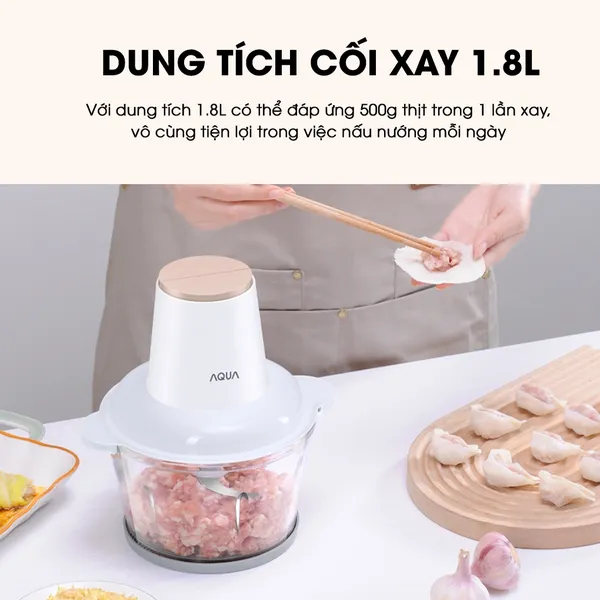Máy Xay Thịt Aqua AQS-GGS201R(W)-VN 1.8 Lít
