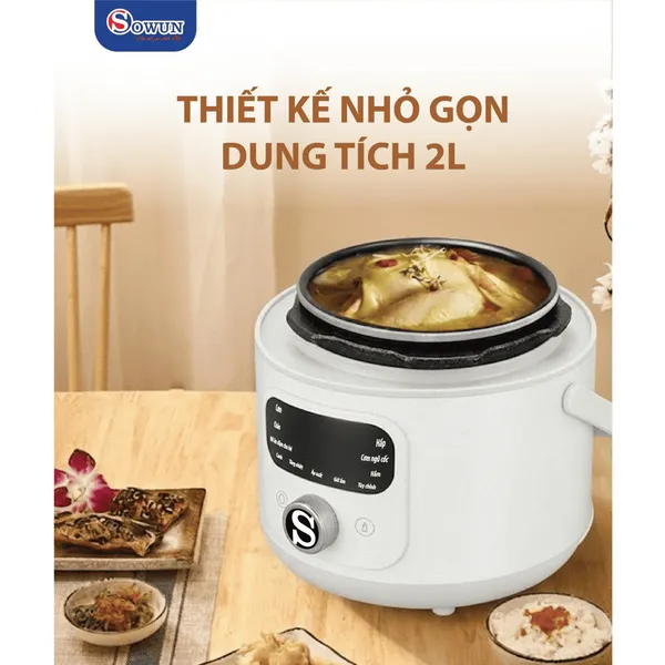 Nồi Áp Suất Điện Sowun SW 683 2.0 Lít