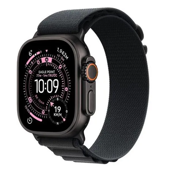 Apple Watch Ultra 3 GPS + Cellular 49mm Black Titanium Case with Black Alpine Loop - Medium