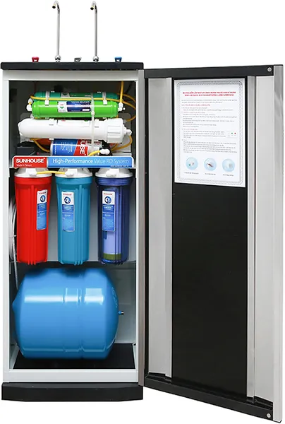 Máy lọc nước R.O nóng lạnh Sunhouse SHR76210CK 10 lõi