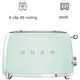 Máy Nướng Bánh Mì SMEG TSF01PGEU - Xanh Mint