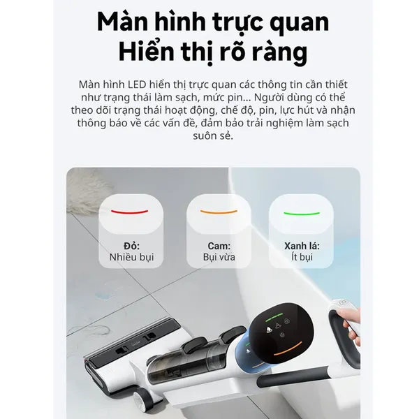 Máy Hút Bụi Lau Sàn Khô Và Ướt Đa Năng Dreame Mova K20 Pro