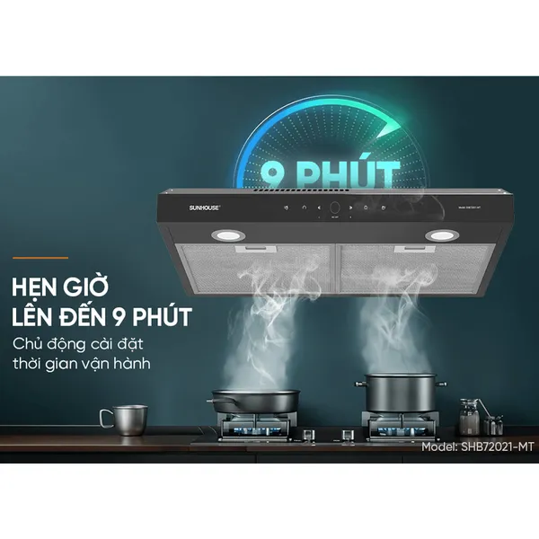 Máy Hút Mùi Kính Thẳng Sunhouse SHB72021-MT