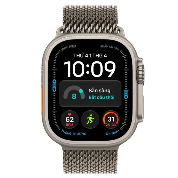 Apple Watch Ultra 4 GPS + Cellular 49mm Viền Titanium Dây Milan