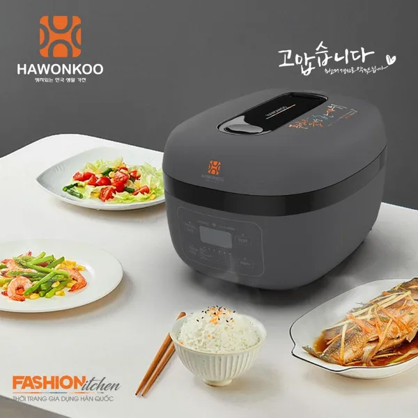 Nồi Cơm Điện Cao Tần Hawonkoo RCH-152-IH-GR 1.5 Lít