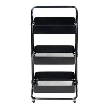 Kệ Xếp 3 Tầng Kim Loại Có Bánh Xe ECOSF3 Đen 7