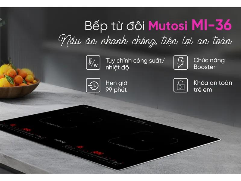 Bếp Từ Đôi Mutosi MI-36