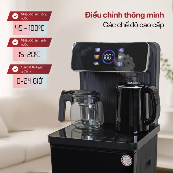 Cây Nước Nóng Lạnh Kết Hợp Bàn Trà Fujihome TB815