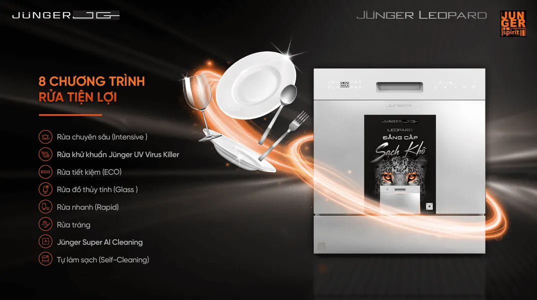 Máy Rửa Bát Junger DWJ-100 - Xuất Xứ Thái Lan