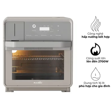 Nồi Chiên Không Dầu Kết Hợp Hấp Cao Cấp Magic Eco S-16 2