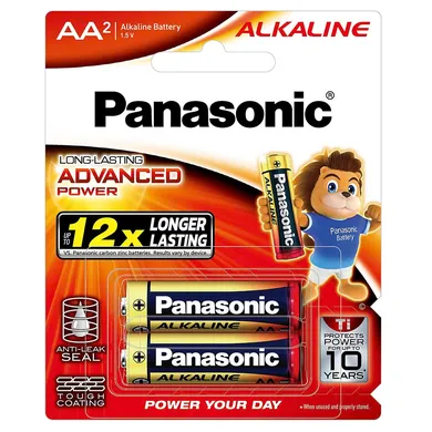 Pin Kiềm Panasonic LR6T/2B-V AA Vỉ 2